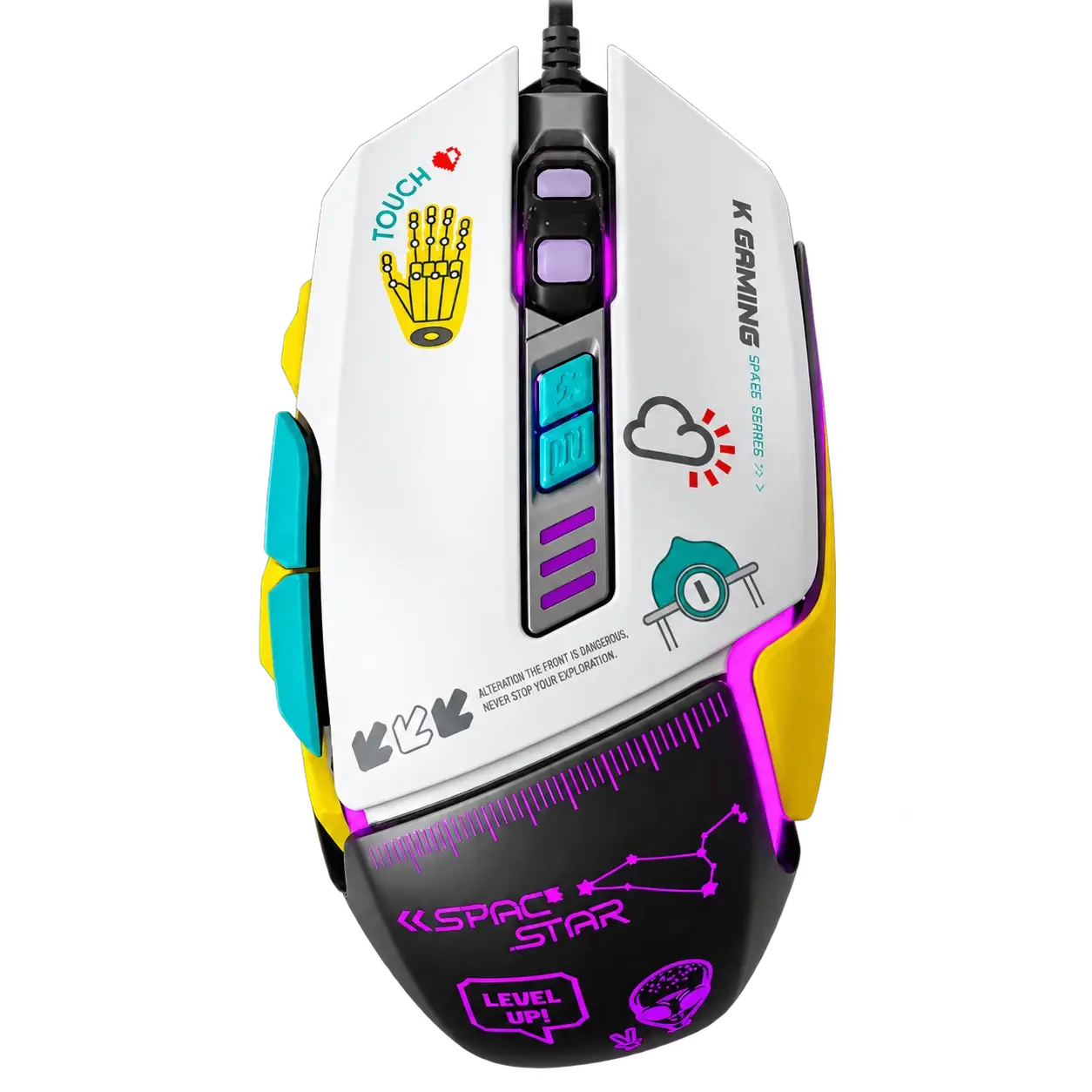 KGaming Space Star RGB Wired Gaming Mouse — image 1 of 4